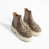 Botine Chelsea leopard din piele naturală Francesca