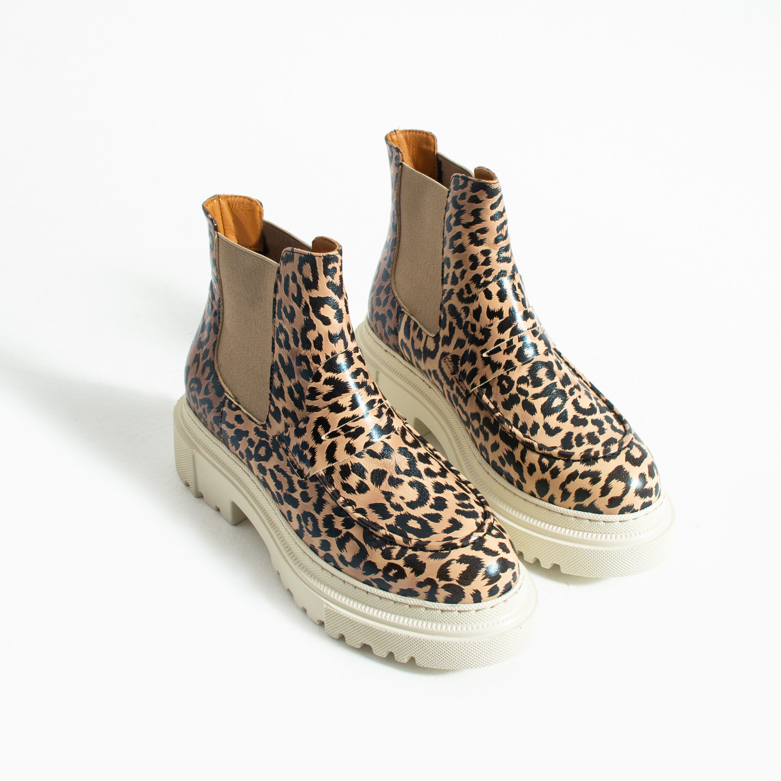 Botine Chelsea leopard din piele naturală Francesca Botine Chelsea leopard din piele naturală Francesca