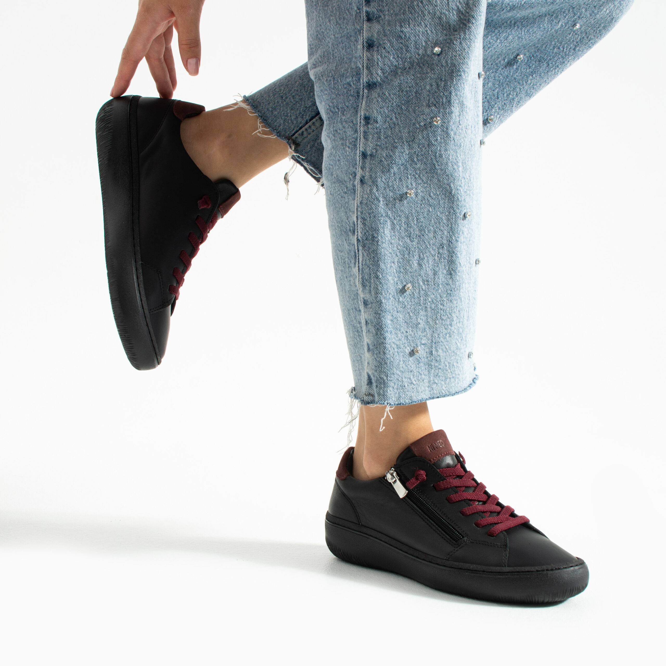 Pantofi sport damă negri din nubuc Gao Pantofi sport damă negri din nubuc Gao
