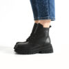 Botine negre din piele naturală Gondar