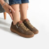 Pantofi sport maro din nubuc Gao pentru femei