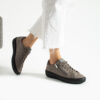 Pantofi sport gri din nubuc Gao