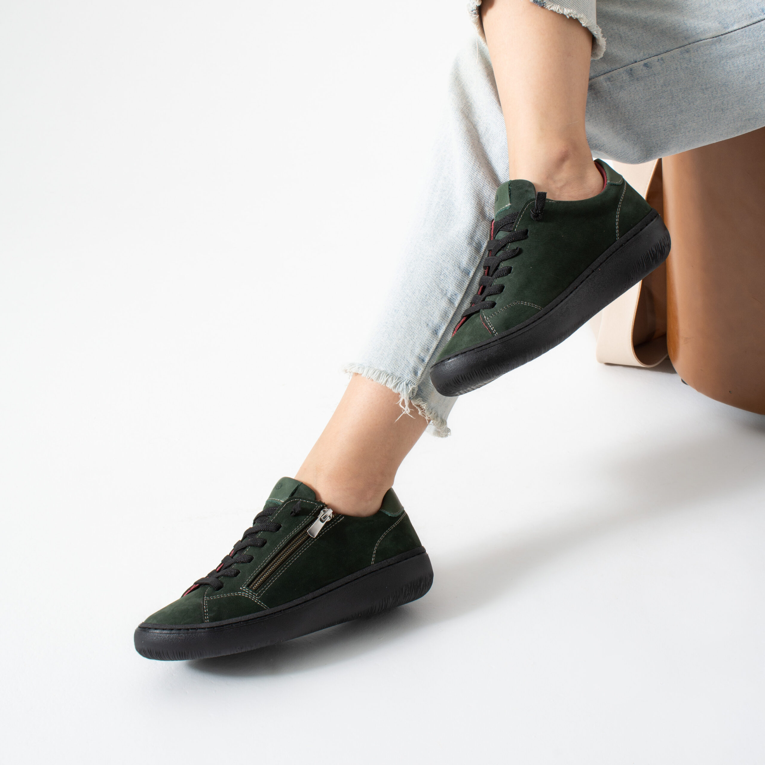 Pantofi sport damă verzi din nubuc Gao Pantofi sport damă verzi din nubuc Gao