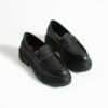 Mocasini damă negri din piele naturală Amaya