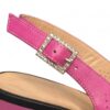 Pantofi eleganți de damă Aylin din piele naturală, cu toc mic, Ciclamen