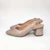Pantofi eleganți de damă cu toc mic din piele naturală Aslea