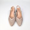 Pantofi eleganți de damă cu toc mic din piele naturală Aslea