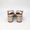 Pantofi eleganți de damă cu toc mic din piele naturală Aslea