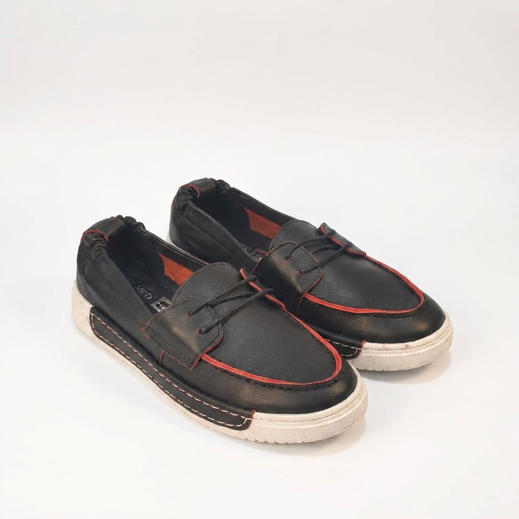 Mocasini negri moi din piele naturală Osaka Mocasini negri moi din piele naturală Osaka