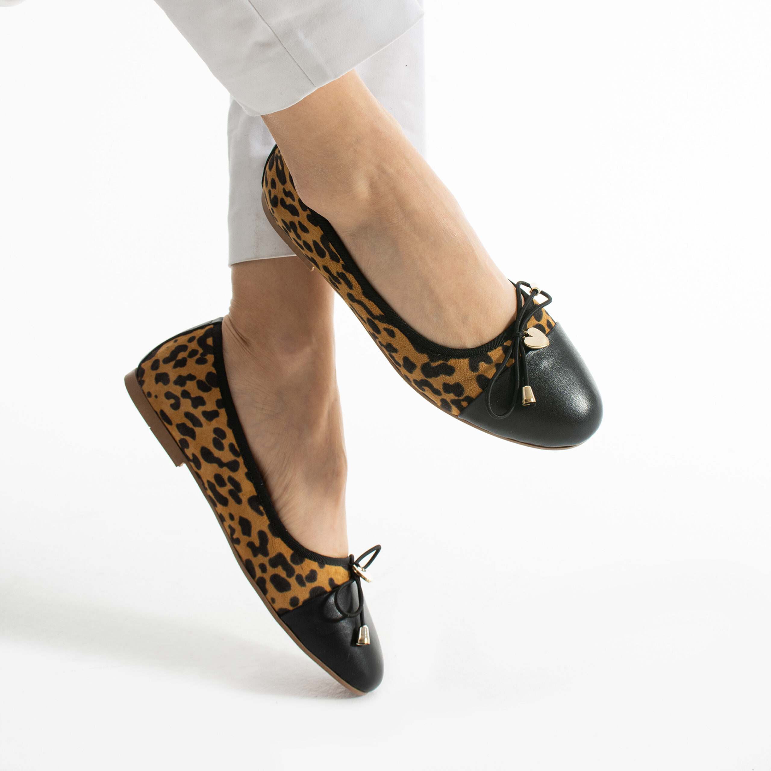 Balerini leopard din piele naturală Misha Balerini leopard din piele naturală Misha