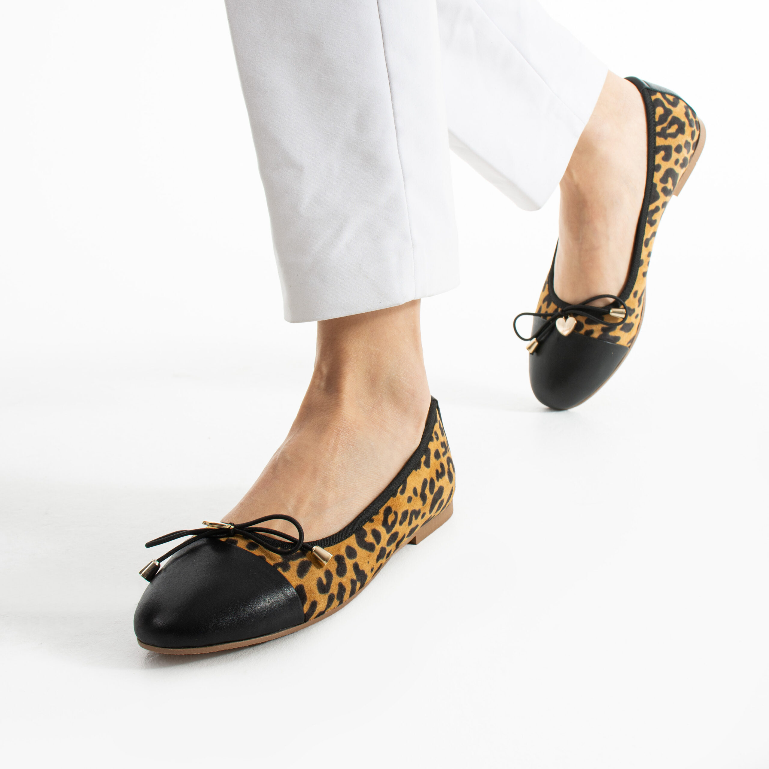 Balerini leopard din piele naturală Misha Balerini leopard din piele naturală Misha