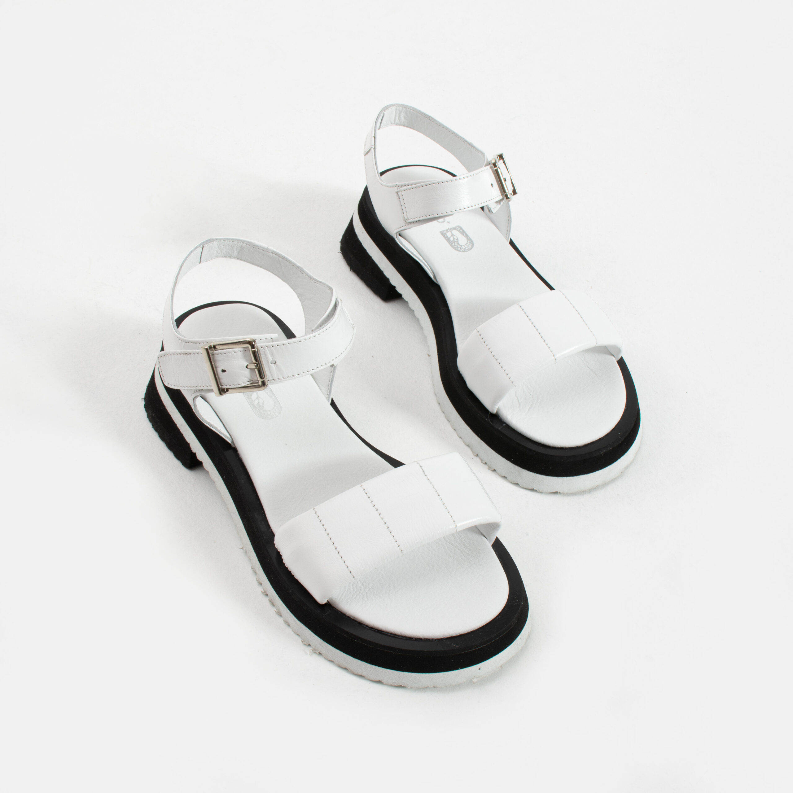 Sandale casual albe de damă din piele naturală Rabia Sandale casual albe de damă din piele naturală Rabia