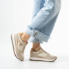 Sneakers damă bej din piele naturală Alondra