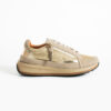 Sneakers de damă din piele naturală, aurii – Moama