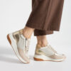 Sneakers damă perforați pe platformă din piele naturală Elia