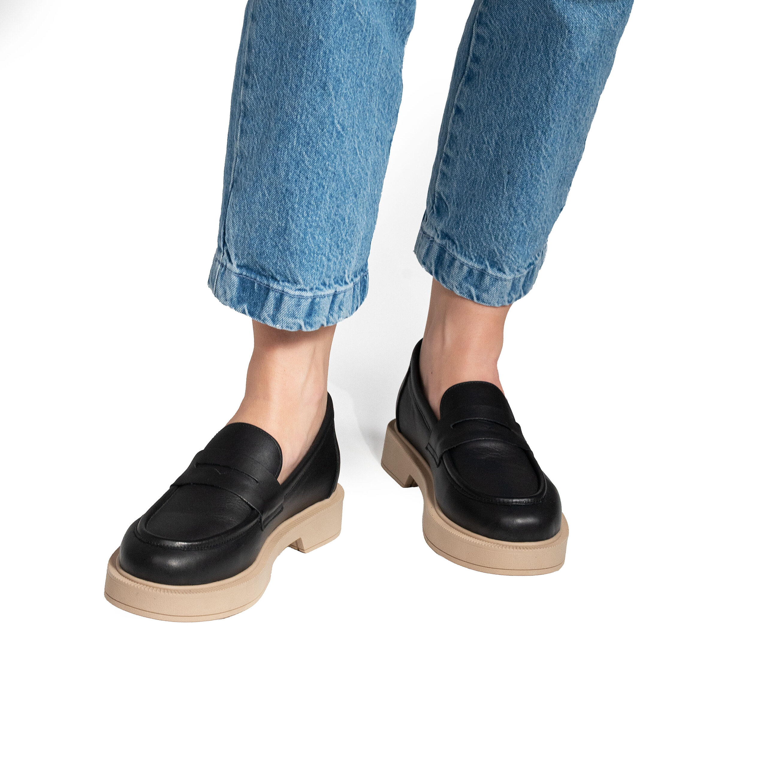 Mocasini negri din piele naturală Cornelia Mocasini negri din piele naturală Cornelia