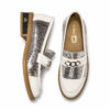 Loafers eleganți albi din piele naturală Florence