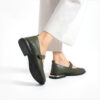Pantofi casual de damă verzi din piele naturală Sofia