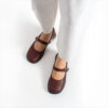 Pantofi casual damă din piele naturală Bordo Sofia