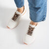 Sneakers albi damă Amelia din piele naturală