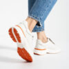Sneakers albi damă Amelia din piele naturală