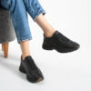 Sneakers damă negri din piele naturală Melody