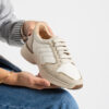Sneakers damă bej din piele naturală Melody