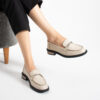 Loafers damă bej din piele naturală April