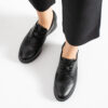Pantofi negri din piele naturală cu platformă joasă Ashley