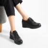 Pantofi negri din piele naturală cu platformă joasă Ashley