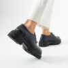 Mocasini Oxford negri din piele naturală Mia