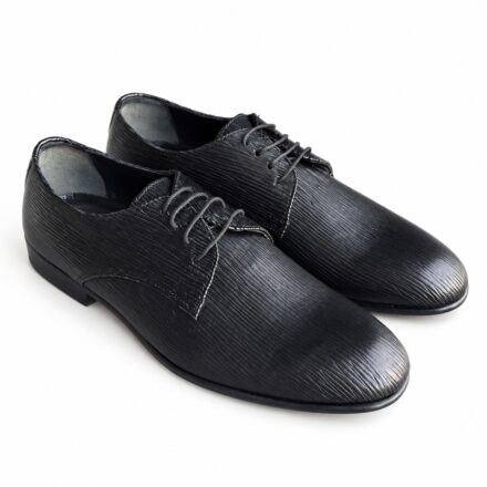 Pantofi eleganți negri pentru bărbați Luka