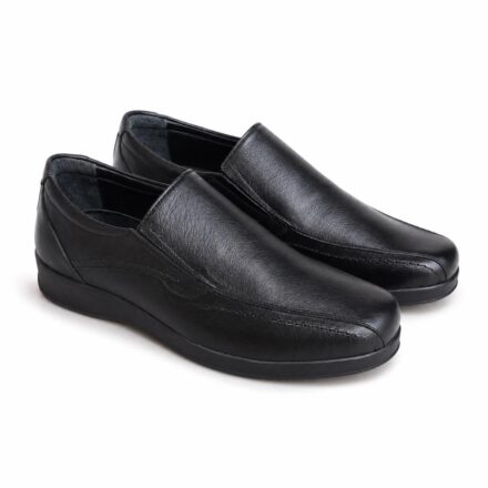 Pantofi bărbătești negri din piele naturală John