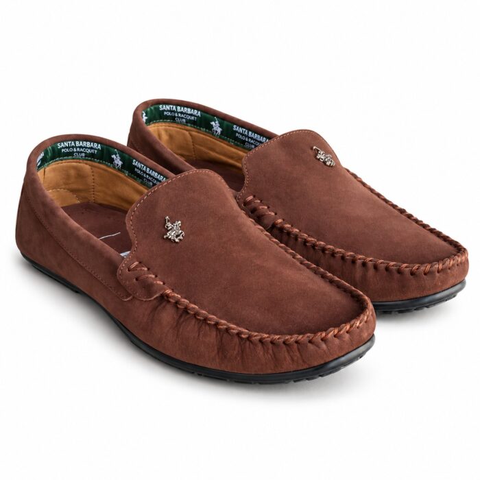 Mocasini bărbătești maro din piele naturală Jerry