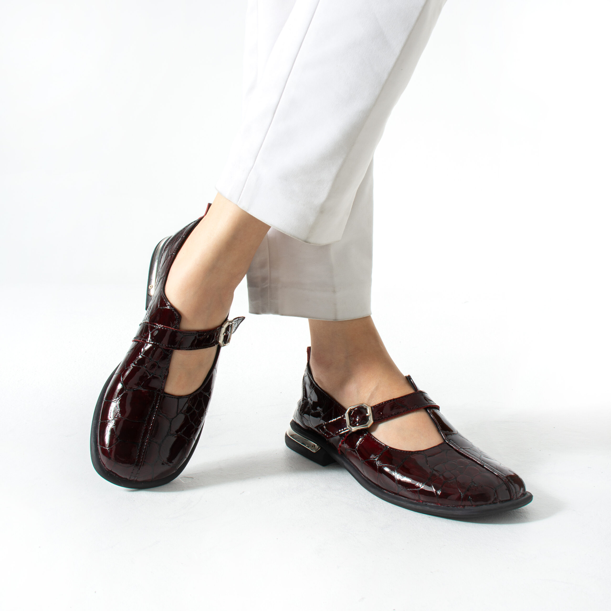 Pantofi damă bordo din piele naturală Asmara Pantofi damă bordo din piele naturală Asmara