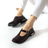 Pantofi damă bordo din piele naturală Asmara