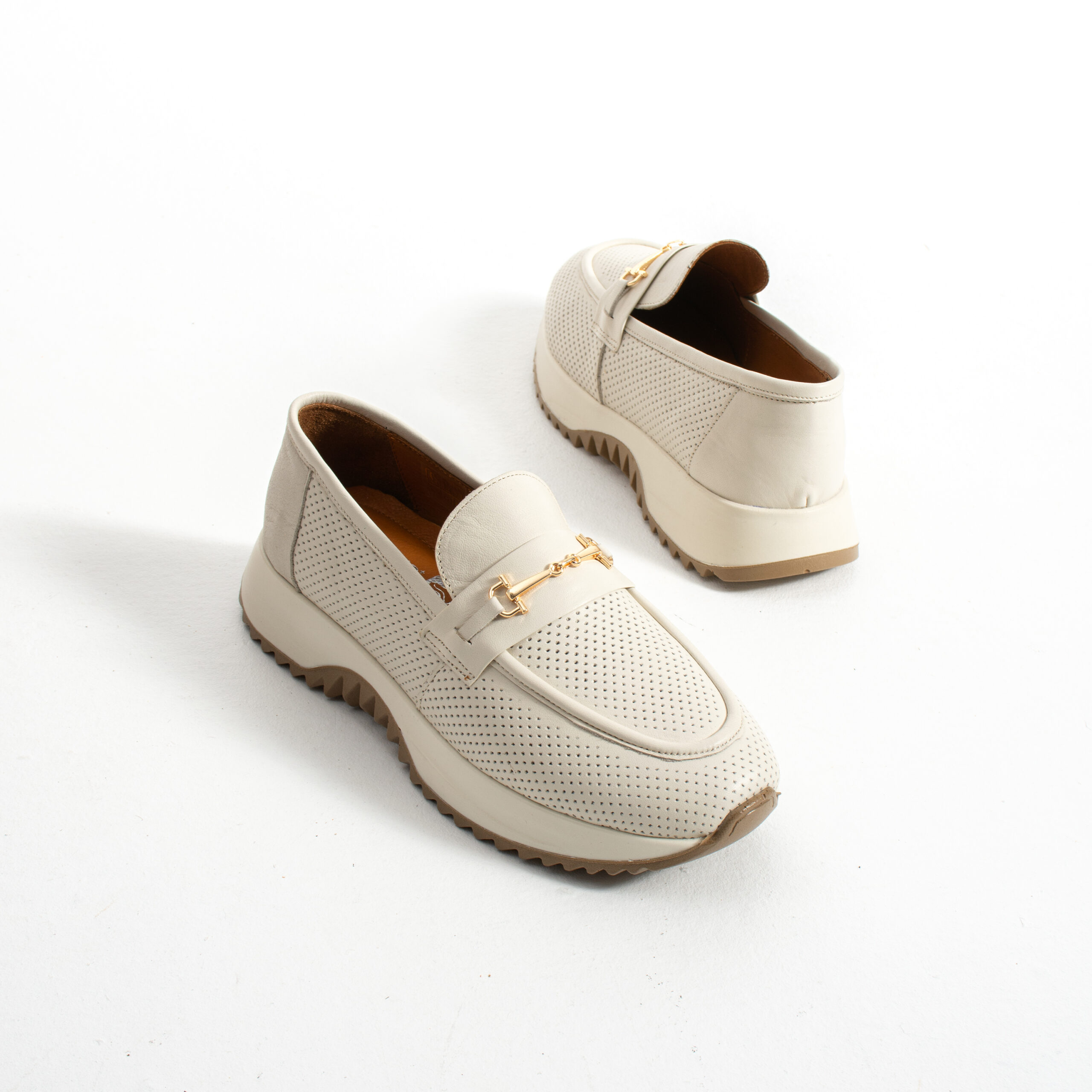 Mocasini damă din piele naturală bej Salta Mocasini damă din piele naturală bej Salta