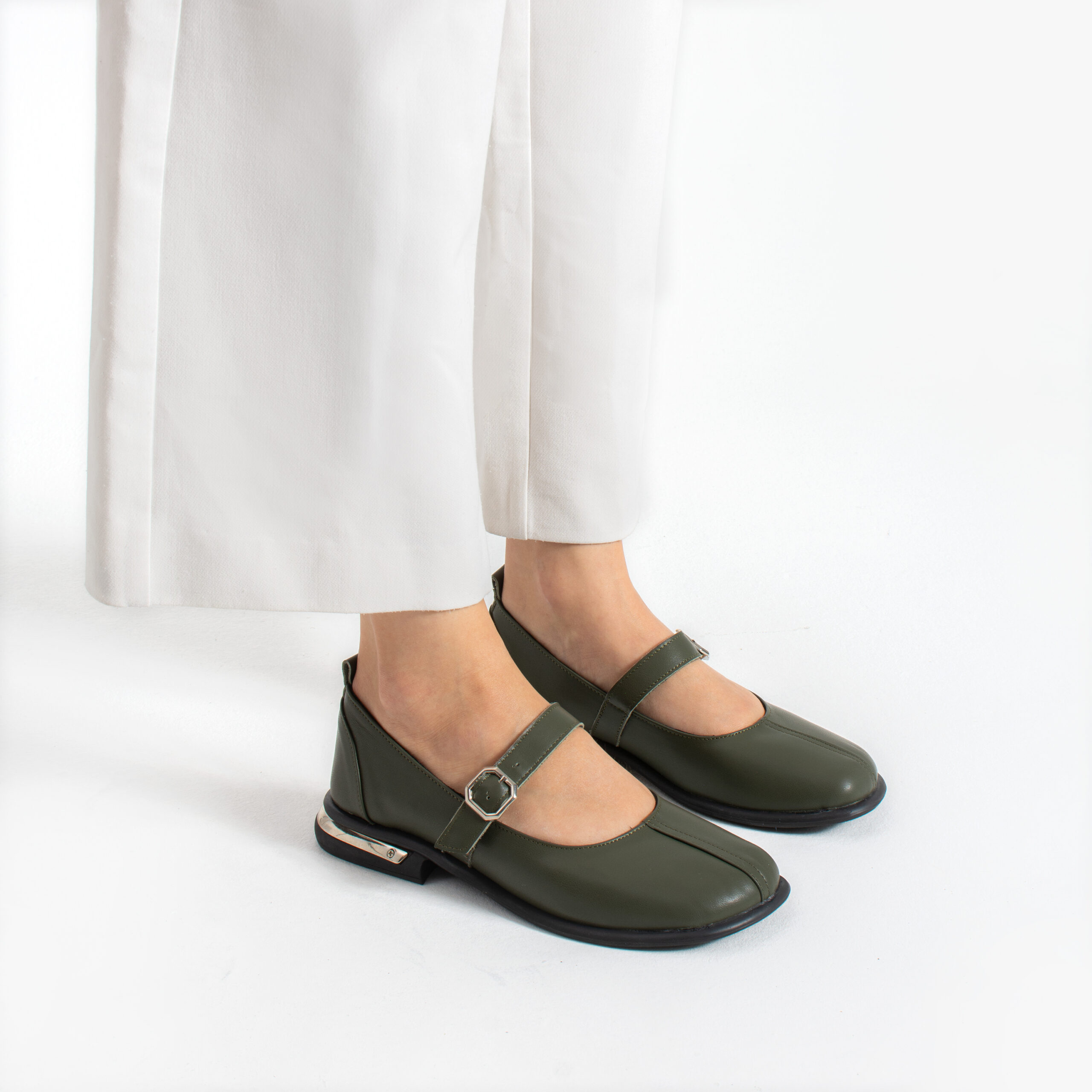 Pantofi casual de damă verzi din piele naturală Sofia Pantofi casual de damă verzi din piele naturală Sofia